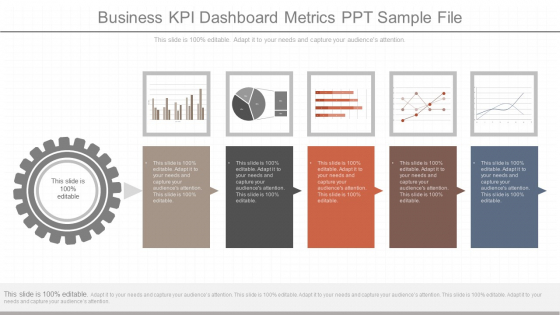 Business Kpi Dashboard Metrics Ppt Sample File