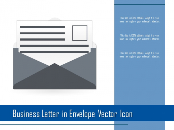 Business Letter In Envelope Vector Icon Ppt PowerPoint Presentation File Templates PDF