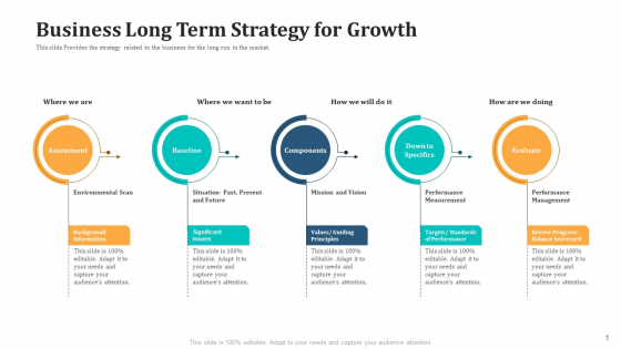 Business Long Term Strategy For Growth Brochure PDF Business Long Term Strategy For Growth Brochure PDF