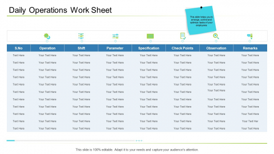 Business Management Daily Operations Work Sheet Ppt Model Example PDF Business Management Daily Operations Work Sheet Ppt Model Example PDF