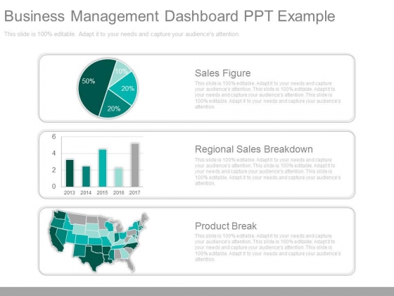 Business Management Dashboard Ppt Example
