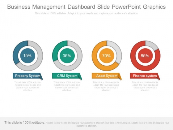 Business Management Dashboard Slide Powerpoint Graphics