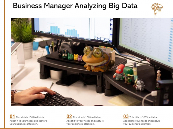Business Manager Analyzing Big Data Ppt PowerPoint Presentation Layouts Design Ideas PDF