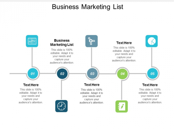 Business Marketing List Ppt Powerpoint Presentation Ideas Show Cpb