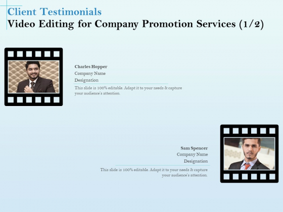 Business Marketing Video Making Client Testimonials Video Editing For Company Promotion Services Inspiration PDF Business Marketing Video Making Client Testimonials Video Editing For Company Promotion Services Inspiration PDF