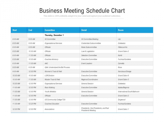 Business Meeting Schedule Chart Ppt PowerPoint Presentation File Master Slide PDF Business Meeting Schedule Chart Ppt PowerPoint Presentation File Master Slide PDF