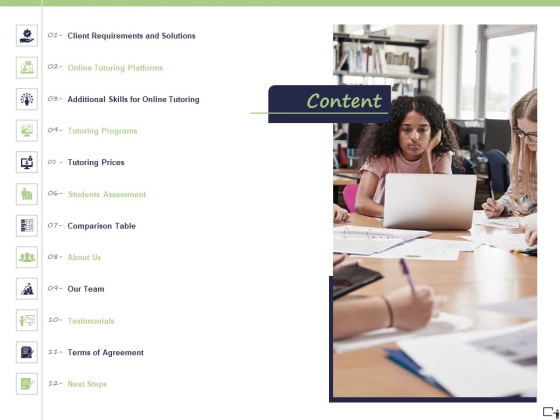 Business Model For E Tutoring Services Proposal Content Brochure PDF Business Model For E Tutoring Services Proposal Content Brochure PDF