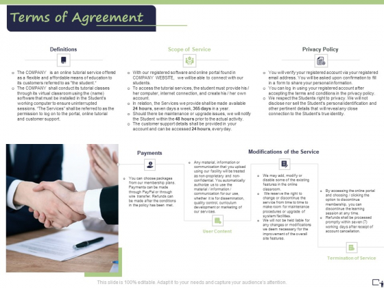 Business Model For E Tutoring Services Proposal Terms Of Agreement Formats PDF Business Model For E Tutoring Services Proposal Terms Of Agreement Formats PDF