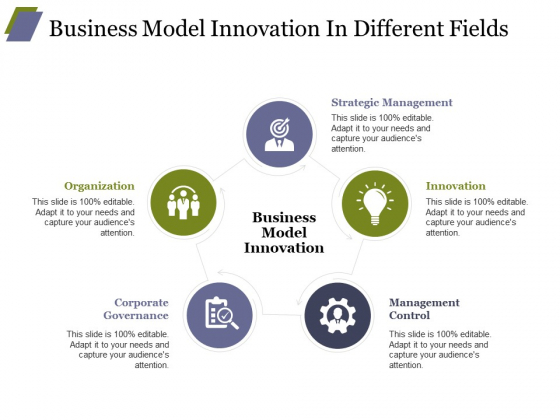 Business Model Innovation In Different Fields Ppt PowerPoint Presentation Infographics Shapes Business Model Innovation In Different Fields Ppt PowerPoint Presentation Infographics Shapes