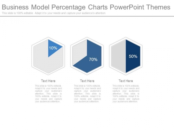 Business Model Percentage Charts Powerpoint Themes