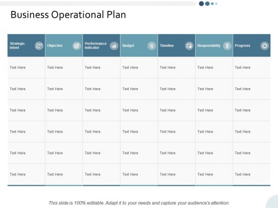 Business Operational Plan Yearly Operating Plan Ppt PowerPoint Presentation Model Visual Aids