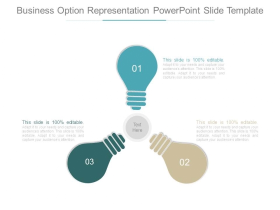 Business Option Representation Powerpoint Slide Template