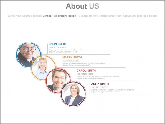 Business Partners About Us Layout Powerpoint Slides