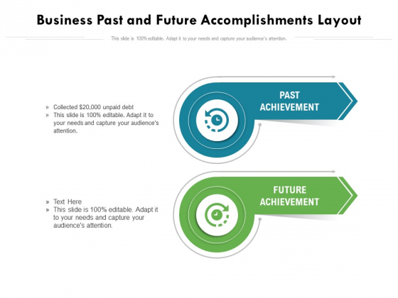 Business Past And Future Accomplishments Layout Ppt PowerPoint Presentation Gallery Background Designs PDF