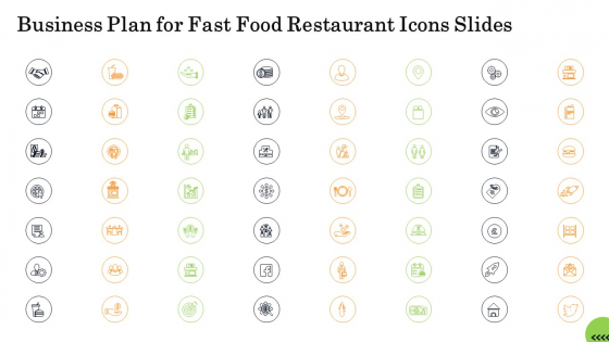 Business Plan For Fast Food Restaurant Icons Slides Mockup PDF