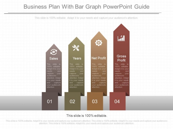 Business Plan With Bar Graph Powerpoint Guide