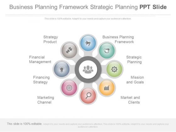 Business Planning Framework Strategic Planning Ppt Slide