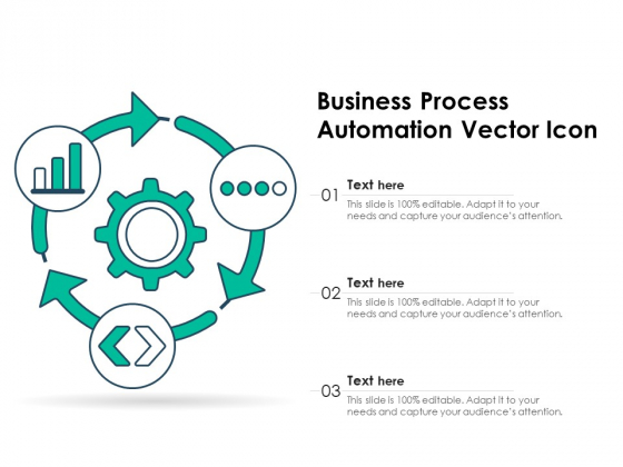 Business Process Automation Vector Icon Ppt PowerPoint Presentation Slides Vector PDF