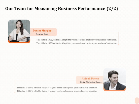 Business Process Performance Measurement Our Team For Measuring Business Performance Designs PDF Business Process Performance Measurement Our Team For Measuring Business Performance Designs PDF