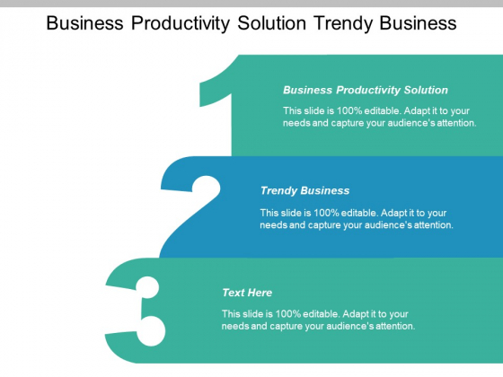 Business Productivity Solution Trendy Business Ppt PowerPoint Presentation Icon Guide