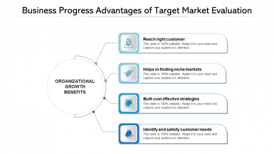 Business Progress Advantages Of Target Market Evaluation Ppt PowerPoint Presentation File Background Image PDF Business Progress Advantages Of Target Market Evaluation Ppt PowerPoint Presentation File Background Image PDF
