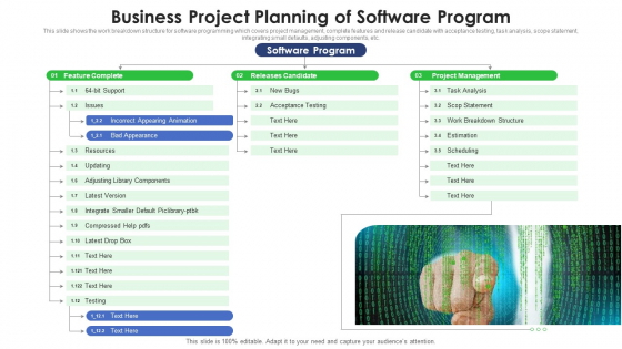 Business Project Planning Of Software Program Ppt PowerPoint Presentation File Slide Portrait PDF Business Project Planning Of Software Program Ppt PowerPoint Presentation File Slide Portrait PDF