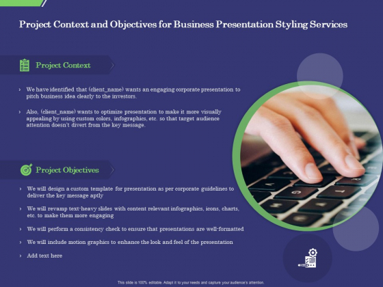 Business Proposal Project Context And Objectives For Business Presentation Styling Services Mockup PDF Business Proposal Project Context And Objectives For Business Presentation Styling Services Mockup PDF