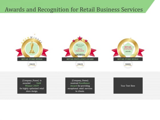 Business Retail Shop Selling Awards And Recognition For Retail Business Services Brochure PDF Business Retail Shop Selling Awards And Recognition For Retail Business Services Brochure PDF
