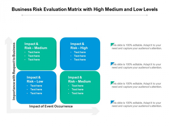 Business Risk Evaluation Matrix With High Medium And Low Levels Ppt PowerPoint Presentation Professional Graphics Example PDF Business Risk Evaluation Matrix With High Medium And Low Levels Ppt PowerPoint Presentation Professional Graphics Example PDF