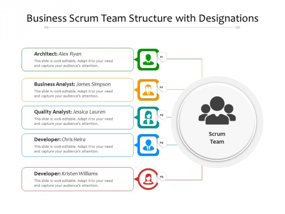 Business Scrum Team Structure With Designations Ppt PowerPoint Presentation Professional Design Inspiration PDF Business Scrum Team Structure With Designations Ppt PowerPoint Presentation Professional Design Inspiration PDF