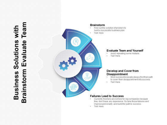 Business Solutions With Brainstorm Evaluate Team Ppt PowerPoint Presentation Portfolio Ideas Business Solutions With Brainstorm Evaluate Team Ppt PowerPoint Presentation Portfolio Ideas