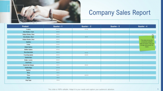Business Strategy Development Process Company Sales Report Microsoft PDF