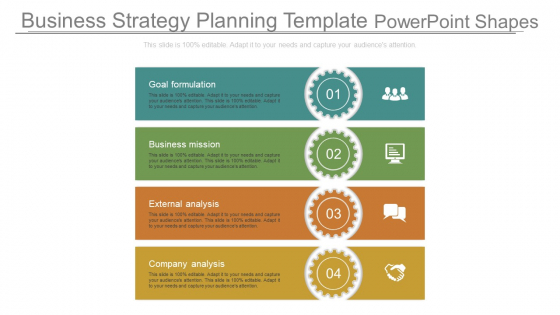 Business Strategy Planning Template Powerpoint Shapes