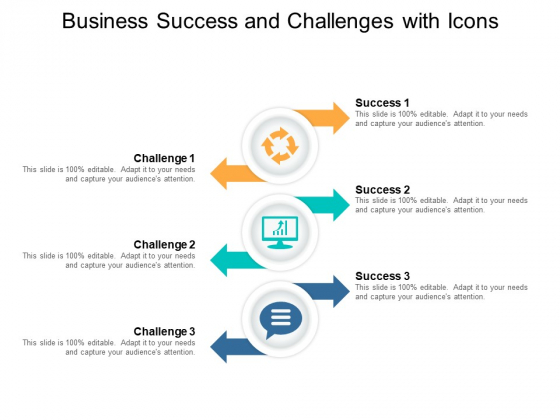 Business Success And Challenges With Icons Ppt PowerPoint Presentation Inspiration Objects