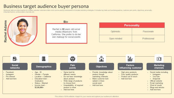 Business Target Audience Buyer Persona Clipart PDF