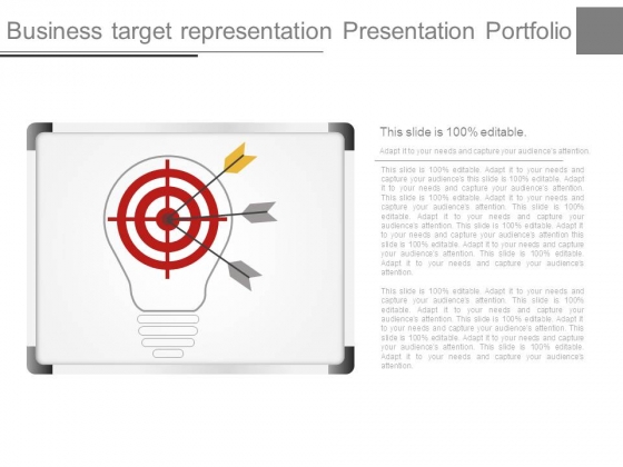 Business Target Representation Presentation Portfolio