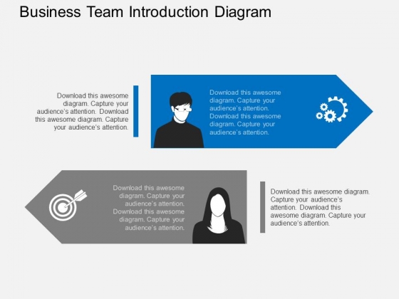 Business Team Introduction Diagram Powerpoint Template