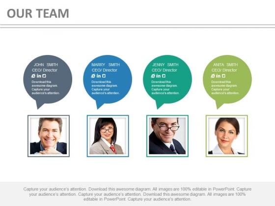 Business Team With Speech Bubbles For Communication Powerpoint Slides Business Team With Speech Bubbles For Communication Powerpoint Slides
