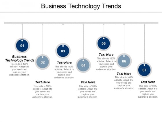 Business Technology Trends Ppt PowerPoint Presentation Ideas Gridlines Cpb