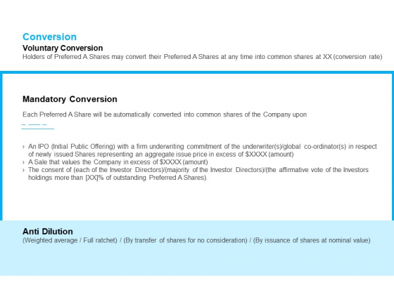 Business Term Sheet Conversion Ppt Slides Sample PDF Business Term Sheet Conversion Ppt Slides Sample PDF