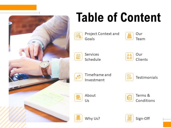 Business To Business Advertising Proposal Table Of Content Slides PDF Business To Business Advertising Proposal Table Of Content Slides PDF