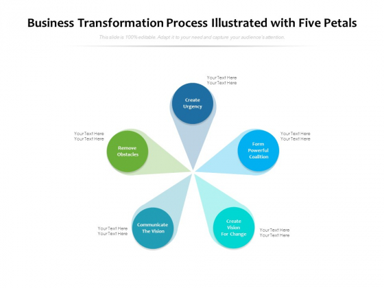 Business Transformation Process Illustrated With Five Petals Ppt PowerPoint Presentation Model Guidelines PDF Business Transformation Process Illustrated With Five Petals Ppt PowerPoint Presentation Model Guidelines PDF