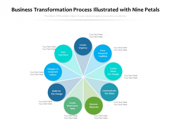 Business Transformation Process Illustrated With Nine Petals Ppt PowerPoint Presentation Ideas Grid PDF Business Transformation Process Illustrated With Nine Petals Ppt PowerPoint Presentation Ideas Grid PDF
