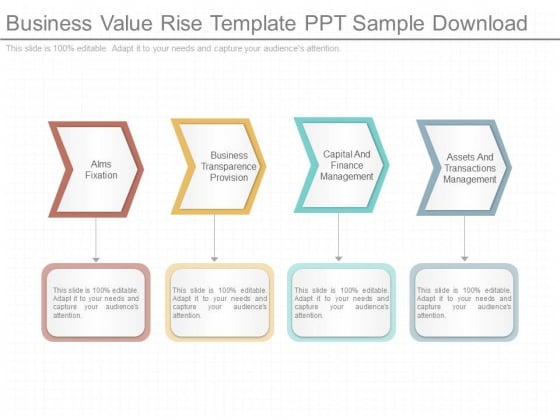 business value rise template ppt sample download powerpoint templates
