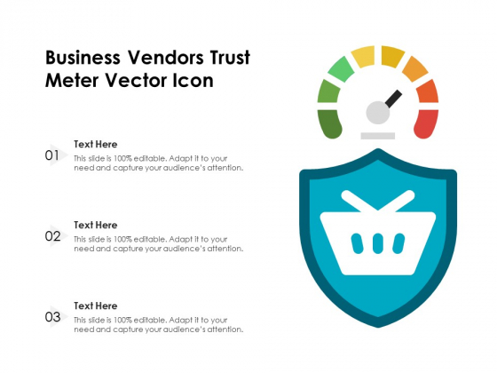 Business Vendors Trust Meter Vector Icon Ppt PowerPoint Presentation Layouts Example PDF