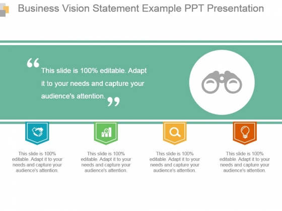 Business Vision Statement Example Ppt Presentation