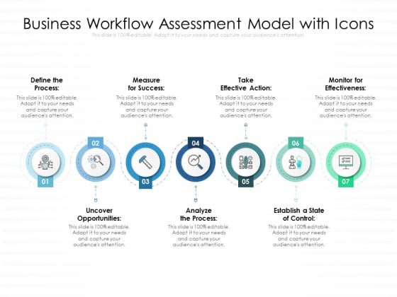 Business Workflow Assessment Model With Icons Ppt PowerPoint Presentation File Demonstration PDF Business Workflow Assessment Model With Icons Ppt PowerPoint Presentation File Demonstration PDF