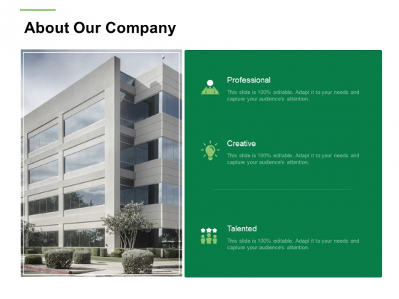 Business Working Condition About Our Company Ppt Infographics Portfolio PDF Business Working Condition About Our Company Ppt Infographics Portfolio PDF