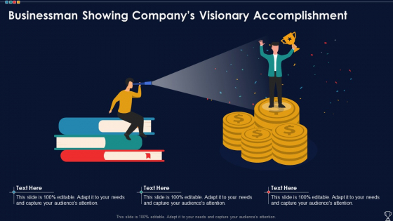 Businessman Showing Companys Visionary Accomplishment Structure PDF Businessman Showing Companys Visionary Accomplishment Structure PDF