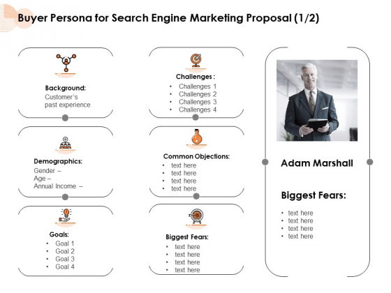Buyer Persona For Search Engine Marketing Proposal Customers Ppt PowerPoint Presentation Styles Design Inspiration PDF Buyer Persona For Search Engine Marketing Proposal Customers Ppt PowerPoint Presentation Styles Design Inspiration PDF